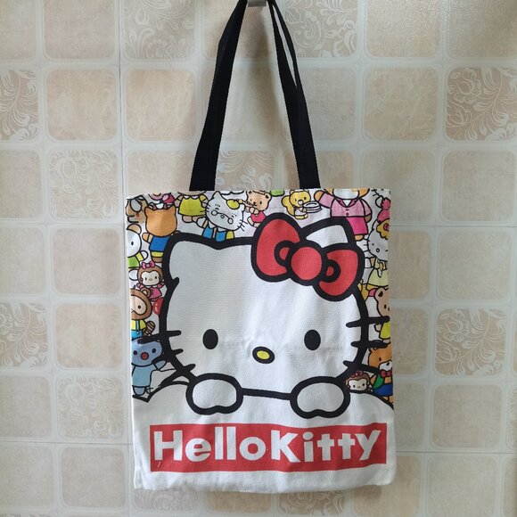 Hello Kitty Handbags - Hello Kitty Canvas Tote Bag